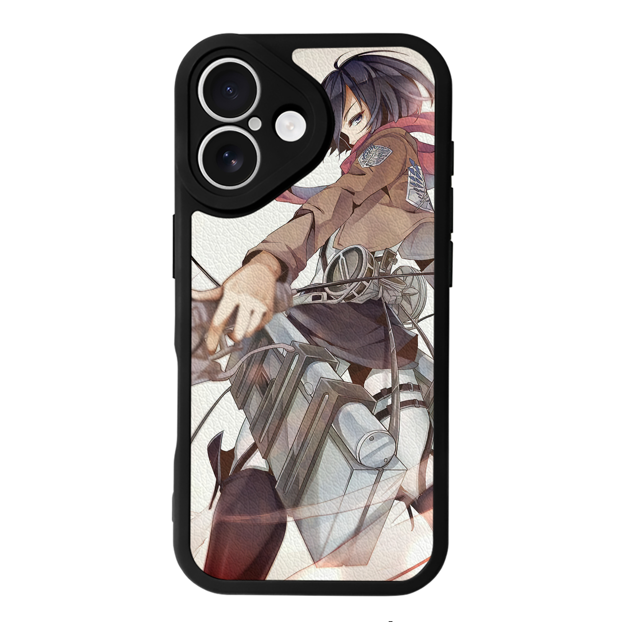 （画像用） 進撃の巨人 Attack on Titan 【iPhone 16シリーズ対応】シリコンスマホケース（レザー調） 材質：シリコン